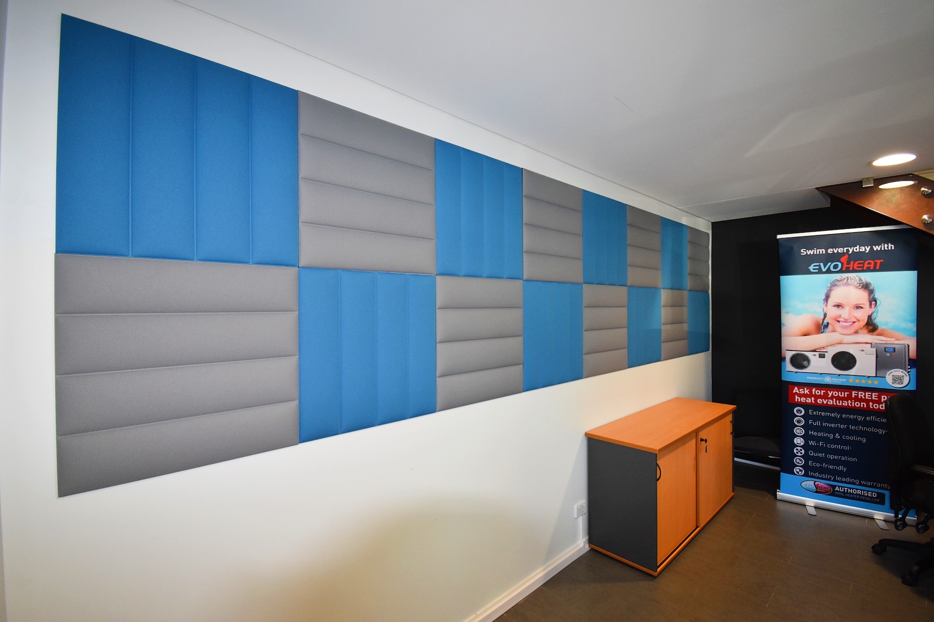 Acoustic wall tiles
